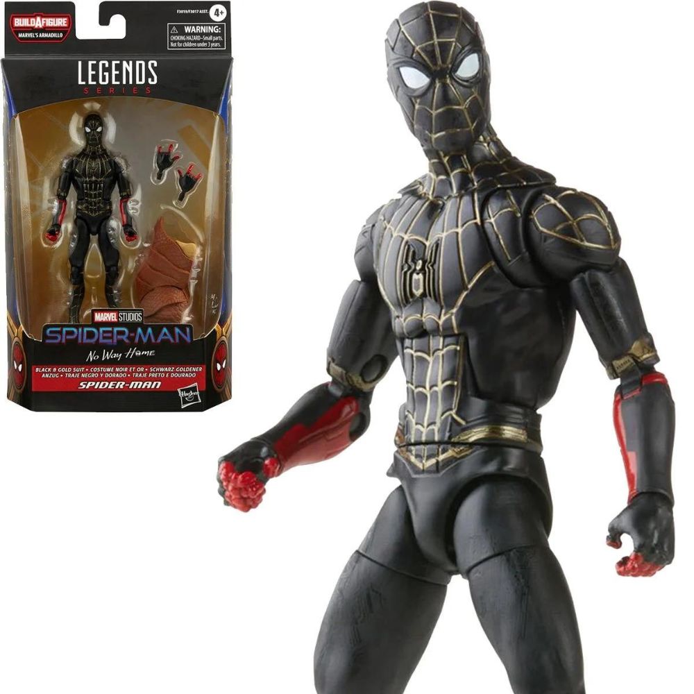 Marvel Legends Spider-Man No Way Home Spiderman Black Gold Suit
